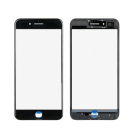 Staklo touch screen-a + frame + OCA za Iphone 7 Plus Crno (Crown Quality)