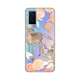 Slika Torbica Silikonska Print Skin za Vivo Y71T Flower Deer