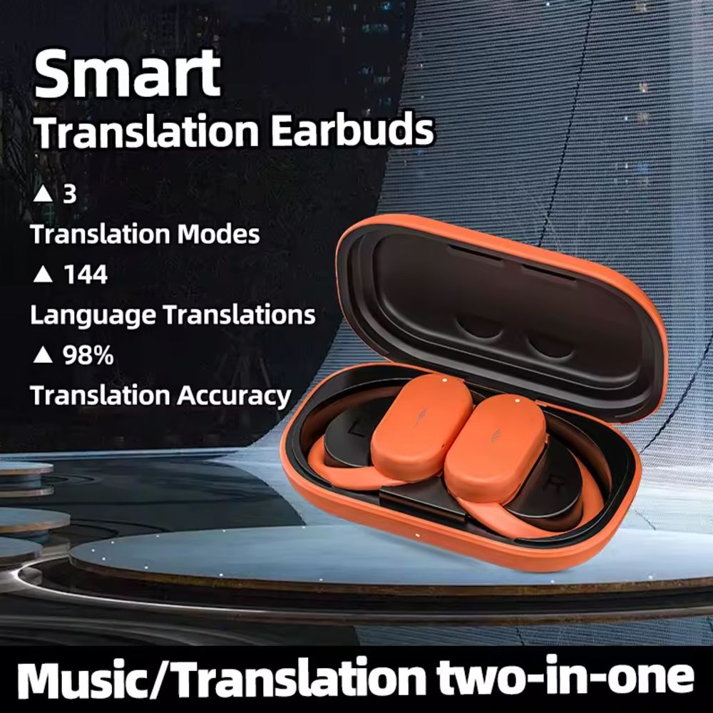 Bluetooth Slusalice Hd313 Airpods Soke Narandzaste - slika 3