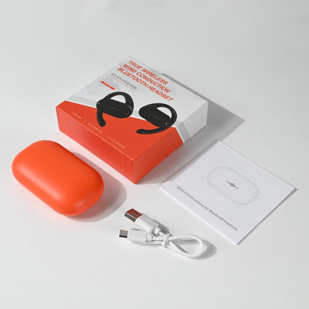 Bluetooth Slusalice Hd313 Airpods Soke Narandzaste - slika 2