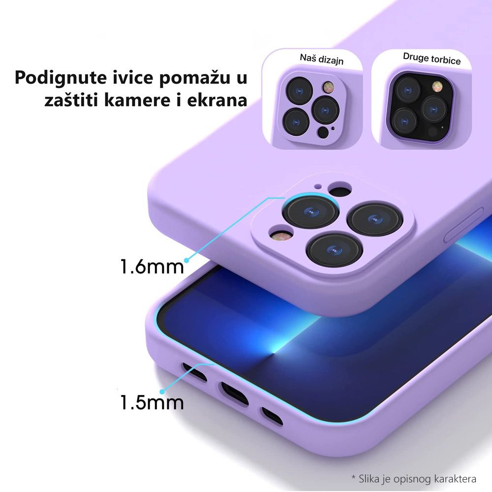 Torbica Xiaomi Redmi 13c Crna Teracell Soft Velvet - slika 3