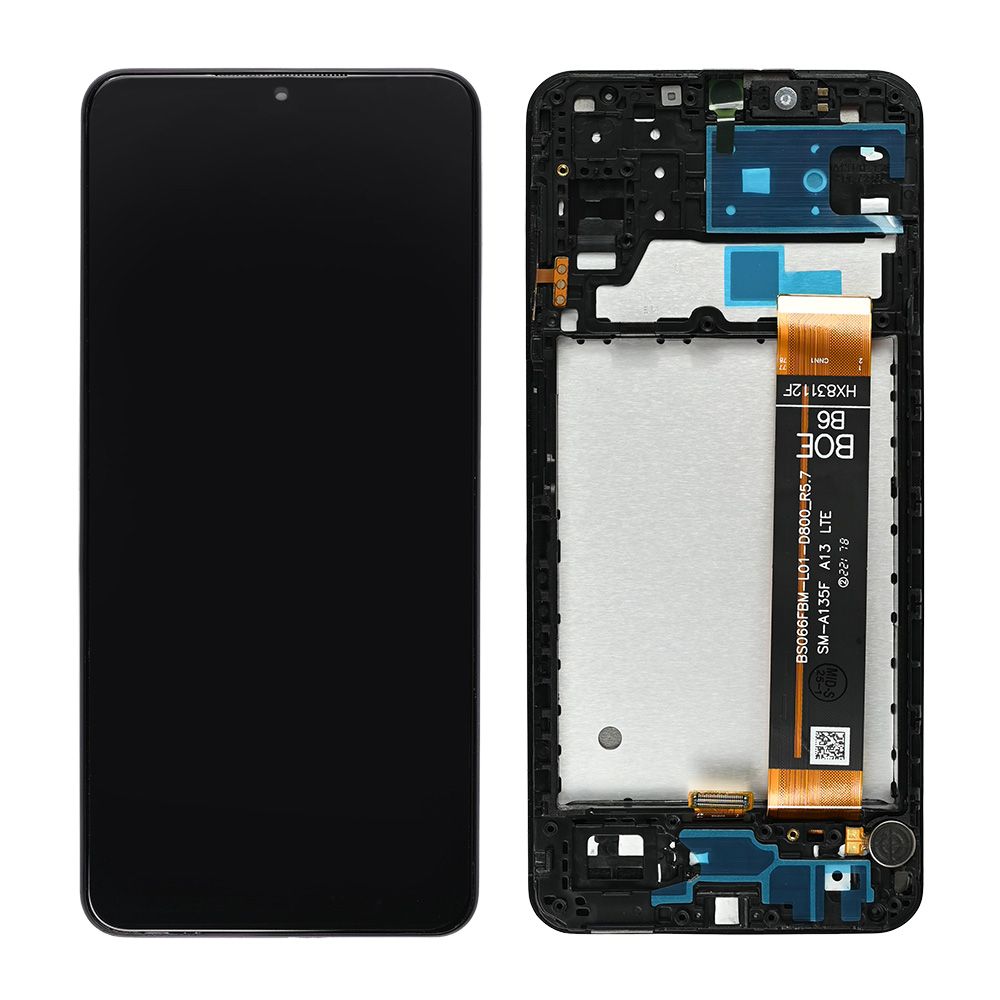 LCD za Samsung A135F/A137F Galaxy A13 4G (GH82-29228A) rev.0.5 + touch screen + frame Black FULL ORG-SP