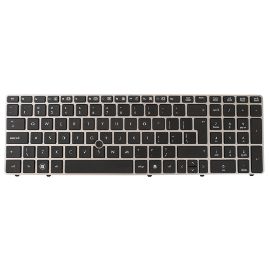 Tastatura za laptop HP 8560p Veliki Enter sivi frame sa misem