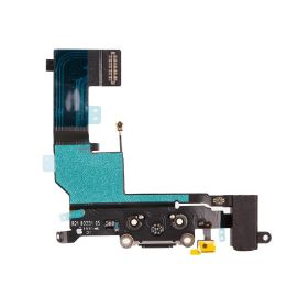 Slika Flet za Iphone SE sa konektorom punjenja CRNI+handsfree+mikrofon CHA