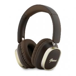 Slika Bluetooth slusalice Guess ENC Rectangle Metal Script braon(GUBHV28HGCSMW)