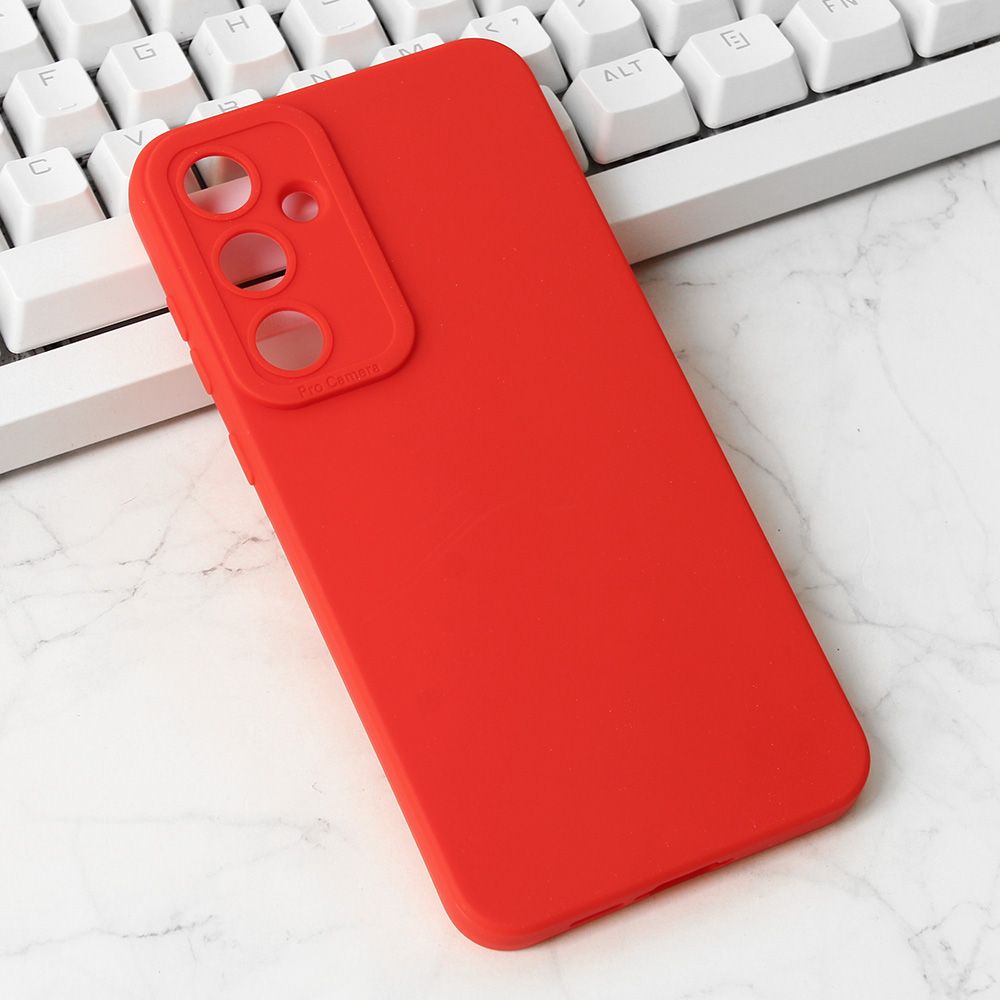 Torbica Silikon Pro Camera za Samsung A556B Galaxy A55 5G crvena